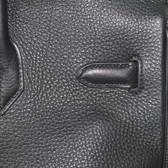 HERMES Birkin 35 Black Handbag Noir Togo‎ with Gold Hardware A Square Engraved - Picture 12 of 16